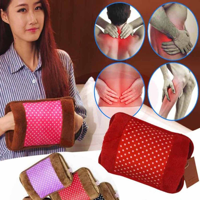 Electric Hot Water Bottle Heat Pad Velvet For Pain Relief Different Design