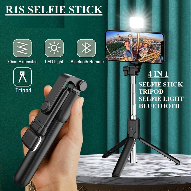 A21 Video Stabilizer Selfie Stick Tripod Gimbal Bluetooth Tripod Selfie Stick Fill Light for Mobile
