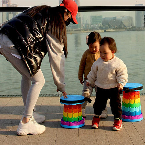 Foldable Mini Stool For Camping Fishing Hiking Activities Mountain Pool Travel Stool Size: 20*27cm