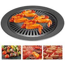 Non-stick Smokeless Indoor Grill Stovetop Plate Barbecue Pan