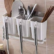 Self Adhesive Multifunction Wall Mounted Kitchen Drain Storage Rack/Cutlery Storage Rack Holder